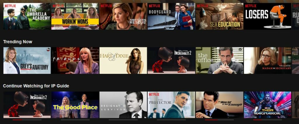 Det finns mycket innehåll på Netflix i USA som inte existerar i Sverige